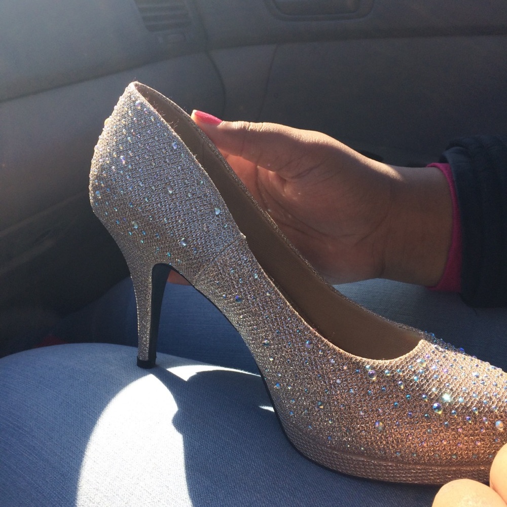 🤍Gold Shimmer Heels 🤍
